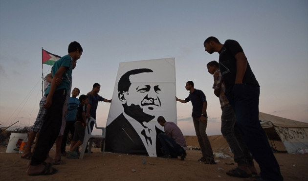 Gazzeli ressam Erdoğan'ın zaferini böyle kutladı!
