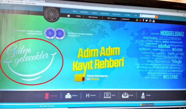 Üniversite sitesinde "Gülen gelecekler" skandalı!