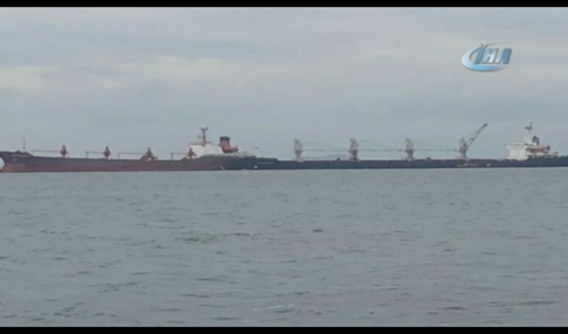 Yenikapı açıklarında TK Roterdam ve Bosphorus King isimli gemiler çarpıştı!