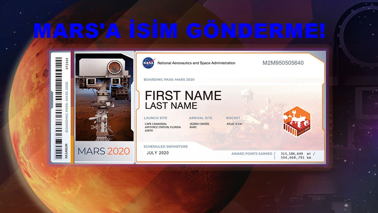 Mars isim yazdırma 2020! Ücretli mi? Uzaya isim gönderme!