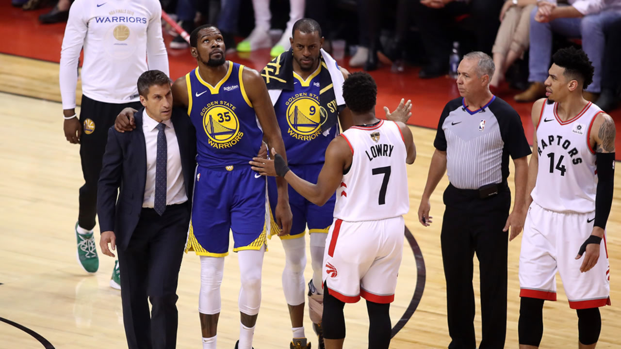 Warriors pes etmedi, Durant yine sakatlandı!