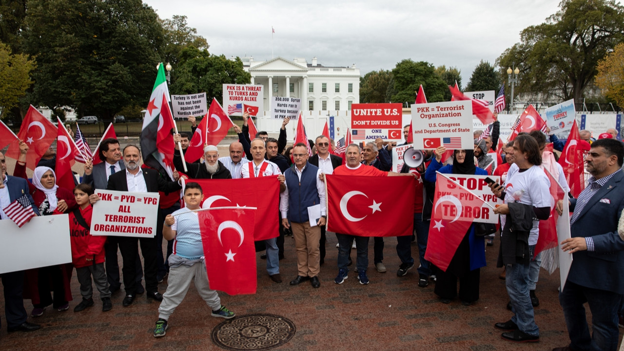 Washington'da Barış Pınarı'na destek gösterisi...
