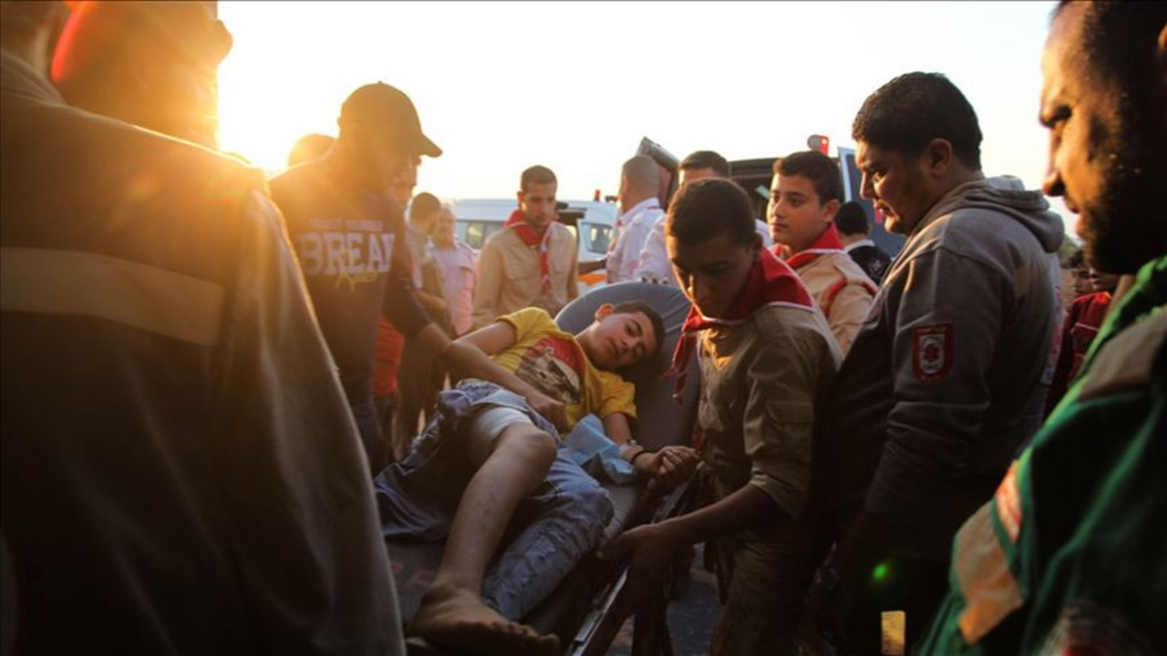 Gazze Şeridi'nde 38 Filistinli yaralandı...