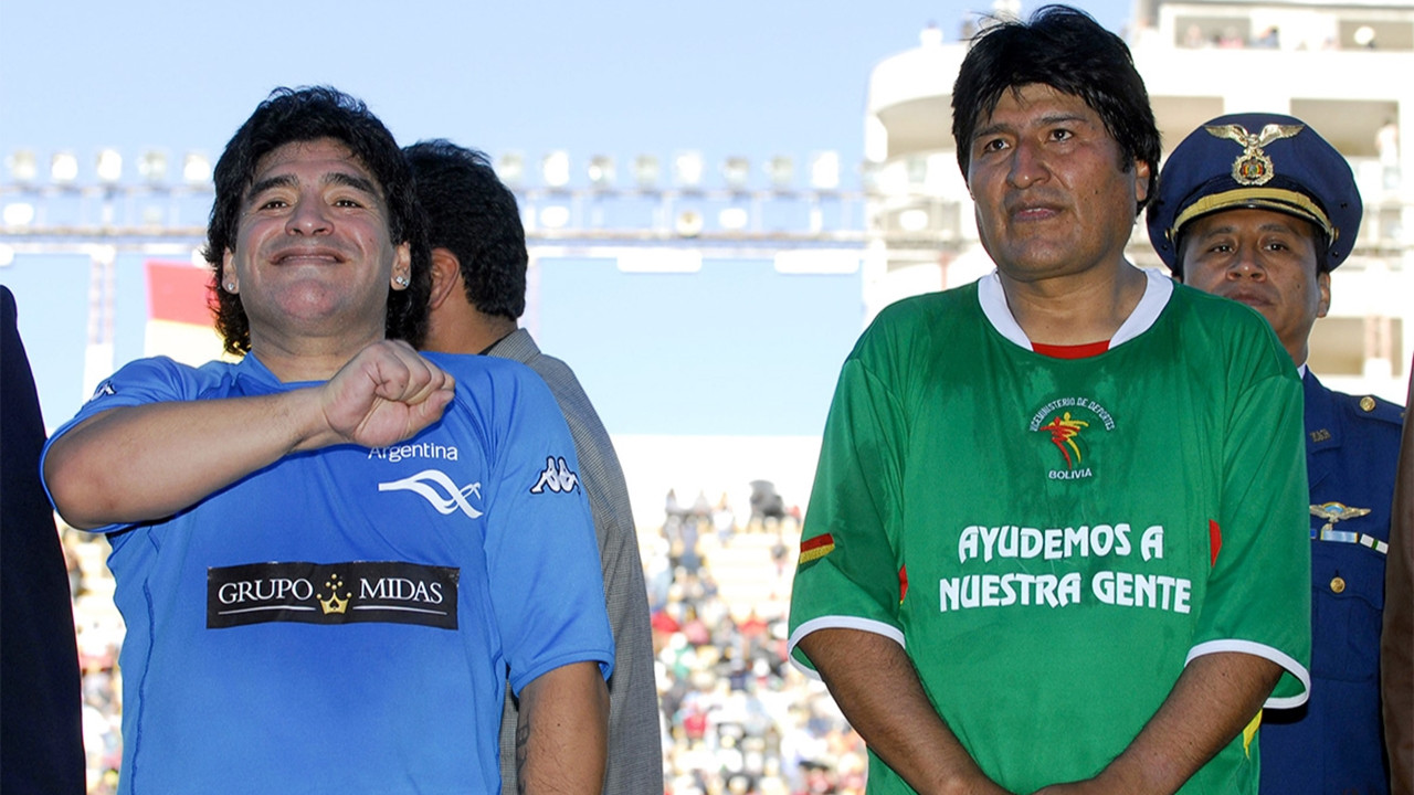 Maradona'dan Morales'e destek mesajı!