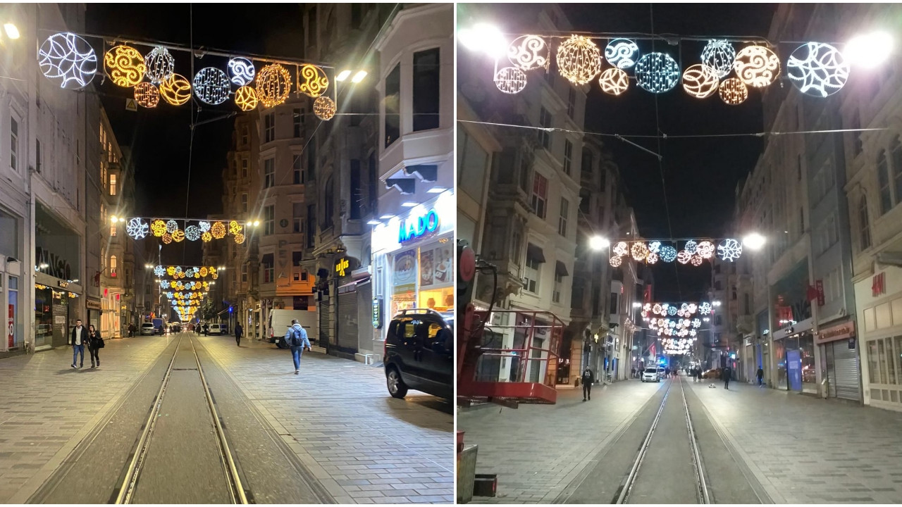 İstiklal Caddesi yeni yıla hazırlanıyor