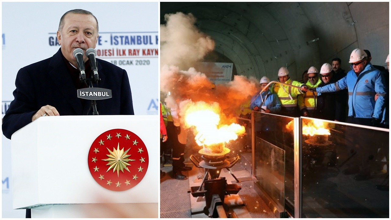 Erdoğan'dan İstanbul Havaalanı metrosu paylaşımı!