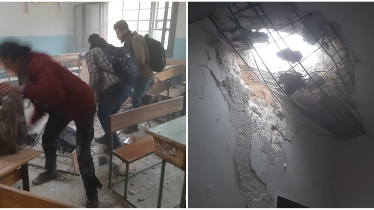 PKK Afrin'de iki okul ve bir camiye saldırdı!