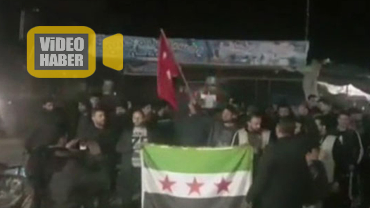 Halep'te TSK'ya destek gösterisi