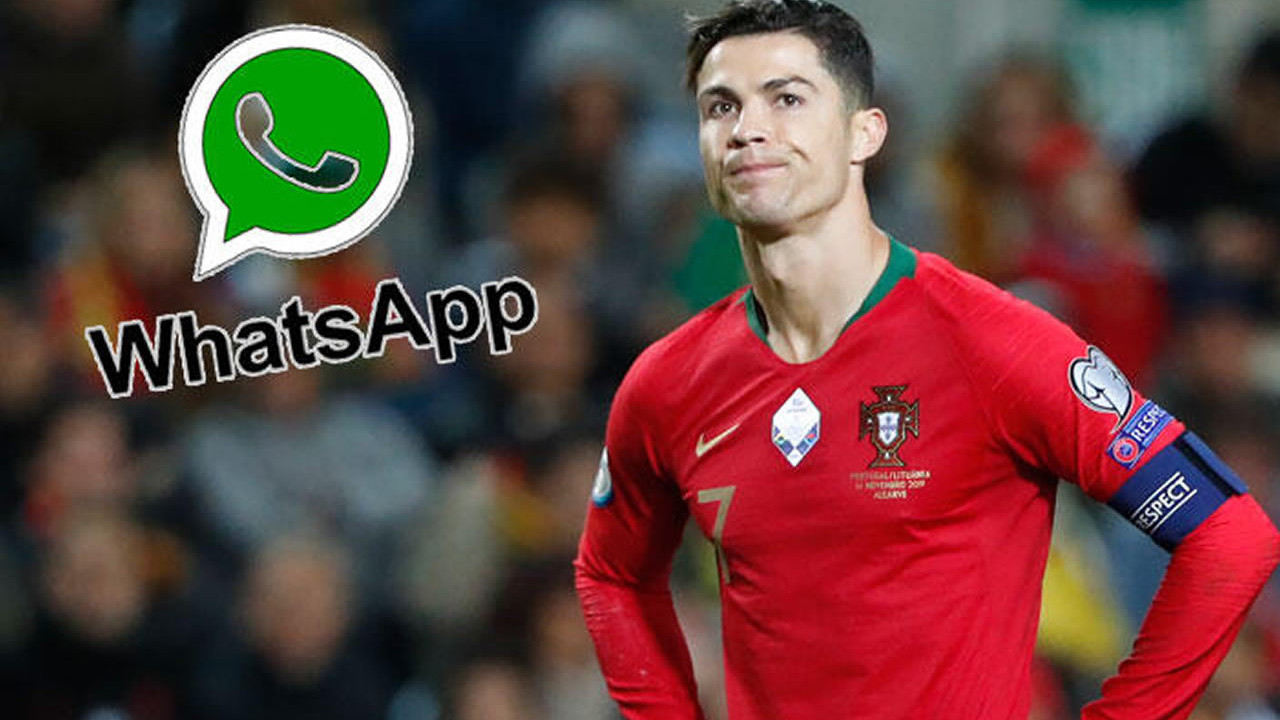 Ronaldo salgın için WhatsApp'tan yardım topladı
