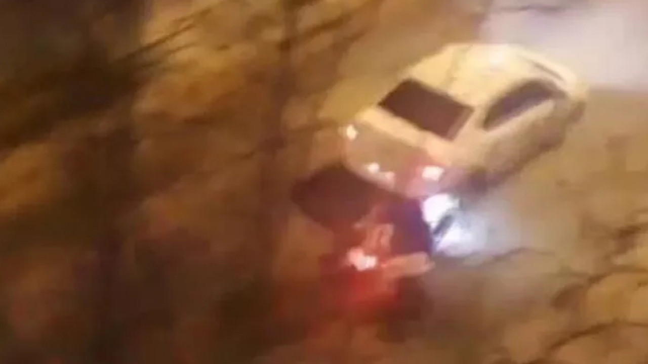 Son dakika... Arnavutköy'de dehşet anları! Tartıştığı kuryeyi otomobille metrelerce sürükledi