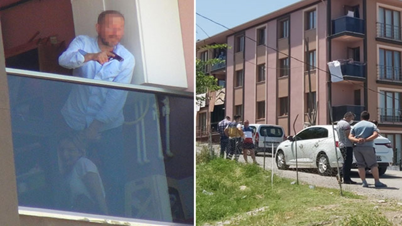 Zonguldak'ta eşini vurup rehin alan şahıs 2 saat sonra teslim oldu