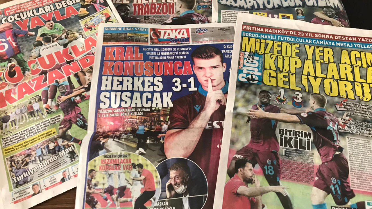 Trabzon basını zaferi böyle kutladı!