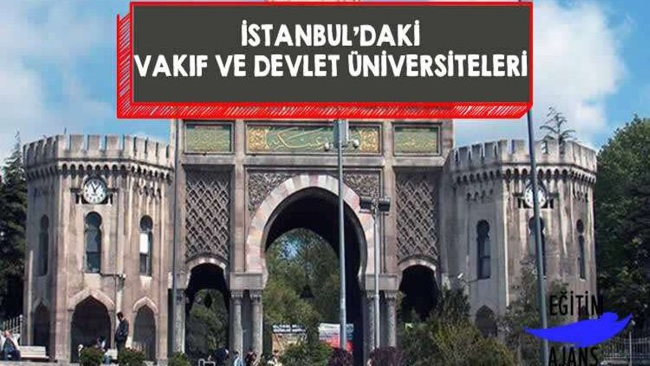 İstanbul Devlet Üniversiteleri listesi! İstanbul'da hangi Vakıf Üniversiteleri var?