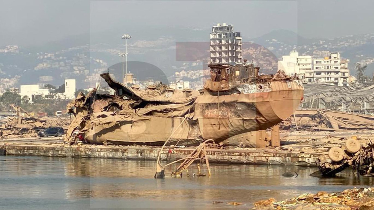 SuperHaber Beyrut'taki patlamanın yaşandığı yeri görüntüledi