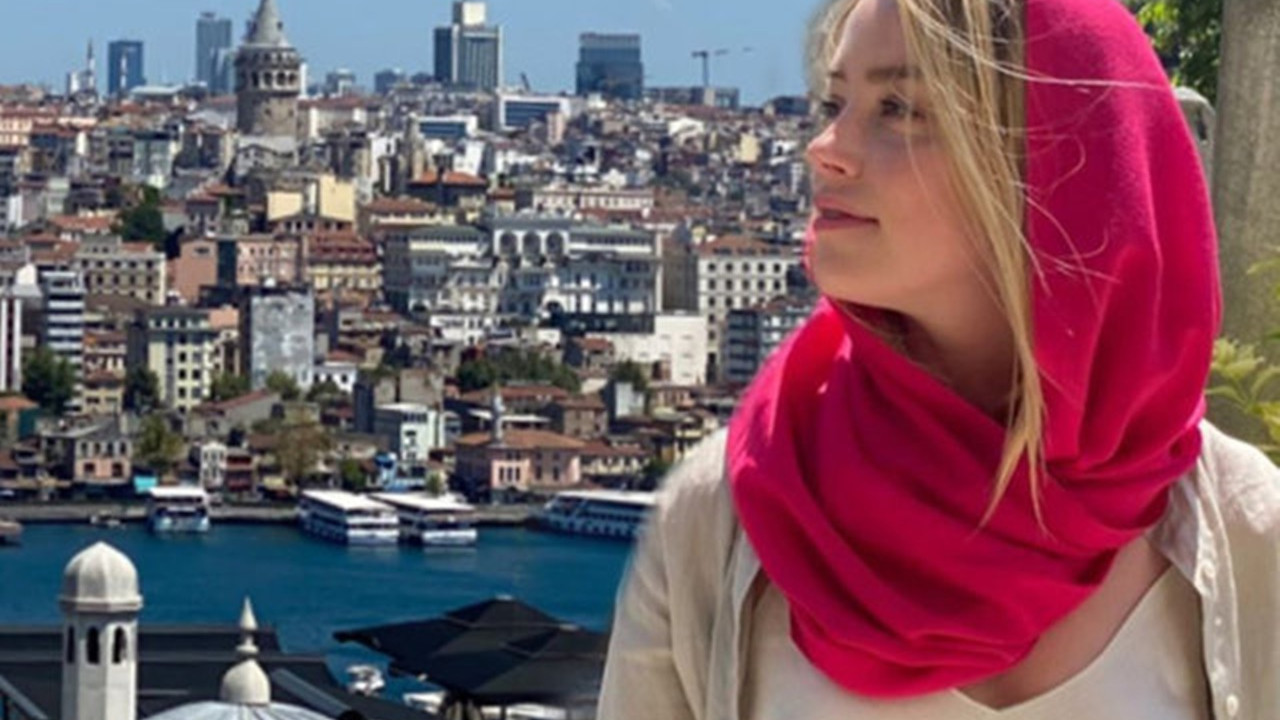 Dedikodulardan kaçan Amber Heard soluğu Türkiye'de aldı