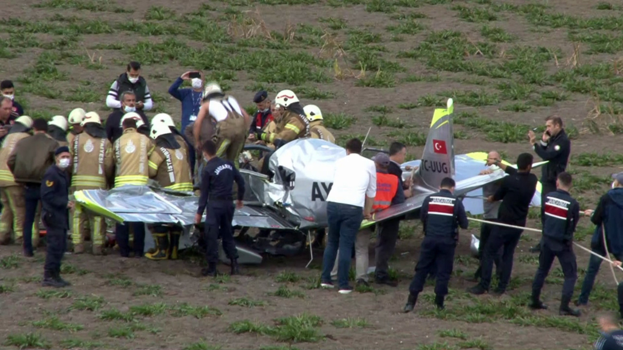 İstanbul'da eğitim uçağı düştü! Pilotaj öğrencisi ağır yaralı...