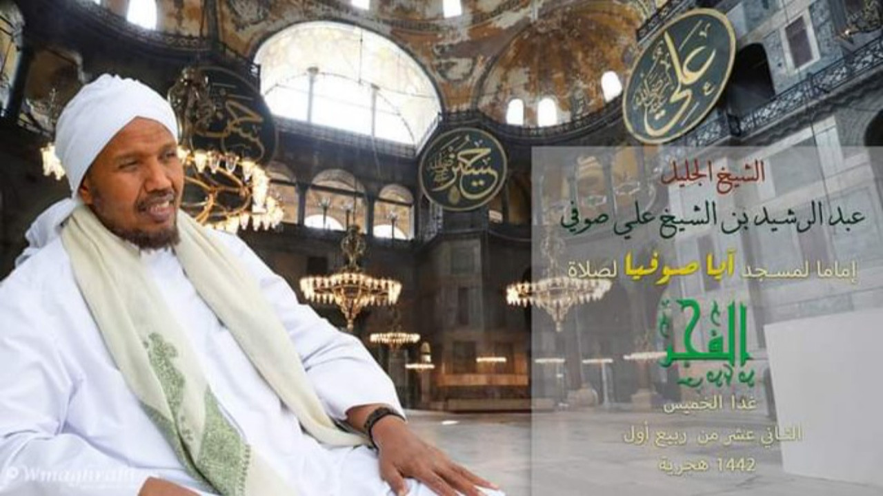 Şeyh Ali Sufi Ayasofya'da cuma namazı kıldıracak
