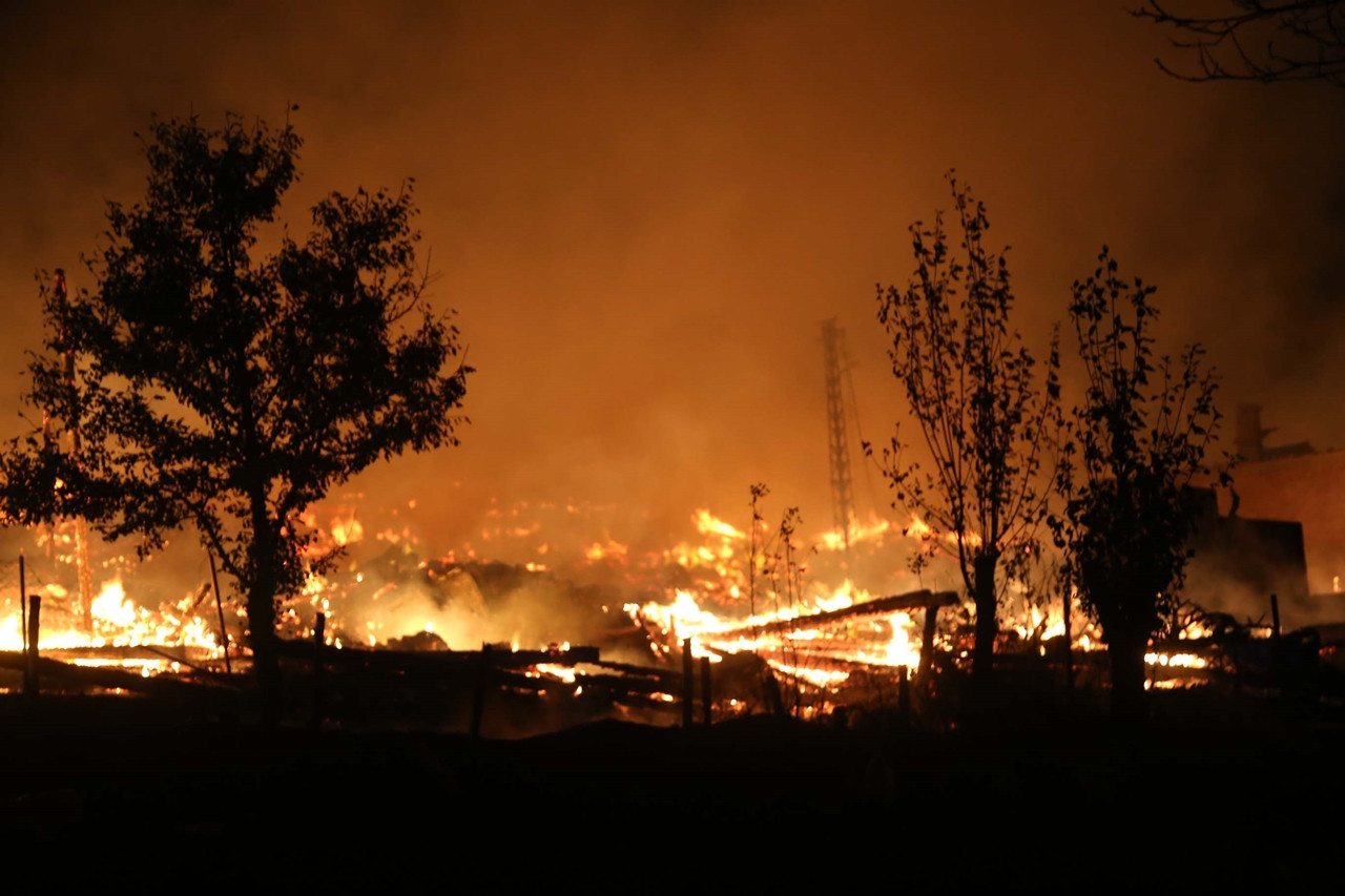 Kastamonu'da bir köy yandı