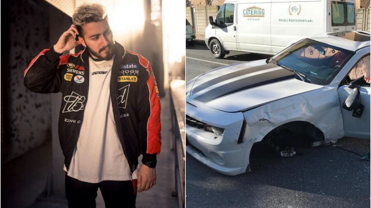 YouTuber Enes Batur trafik kazası geçirdi!