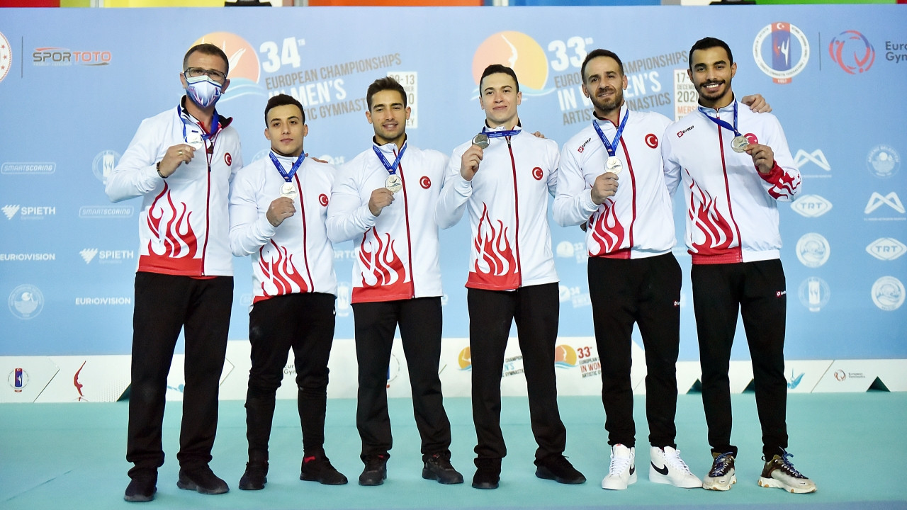 Avrupa Erkekler Artistik Cimnastik Şampiyonası'nda gümüş madalya