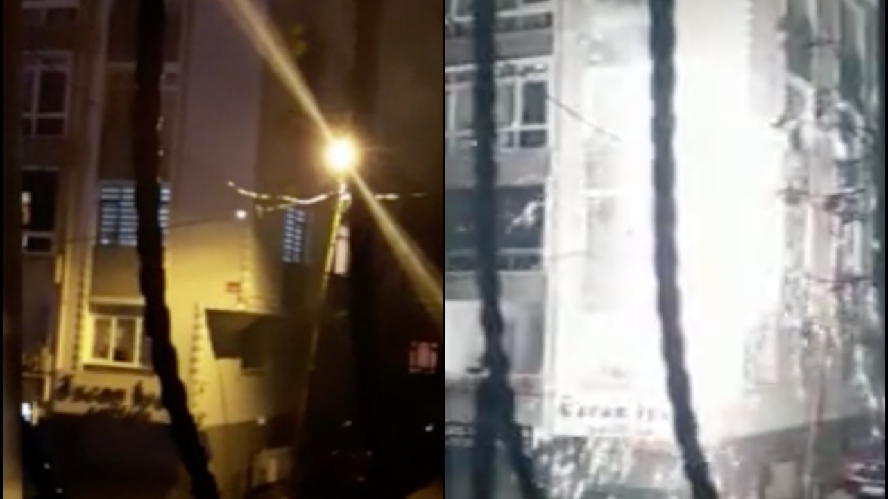 İstanbul'da geceyi aydınlatan patlama