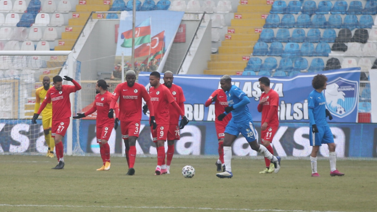 BB Erzurumspor-Gaziantep FK maçında geç beraberlik