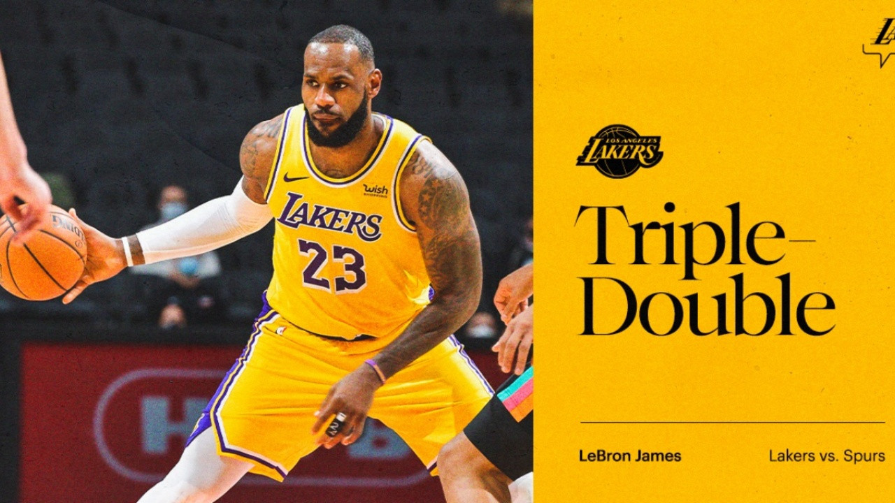 LeBron James'ten tarihi "triple-double"