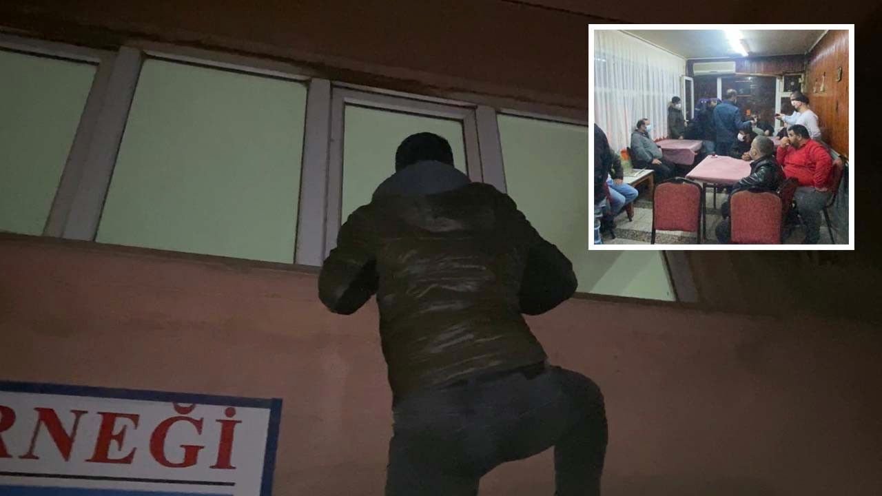Beyoğlu’nda polis ekipleri kıraathaneye baskın düzenledi