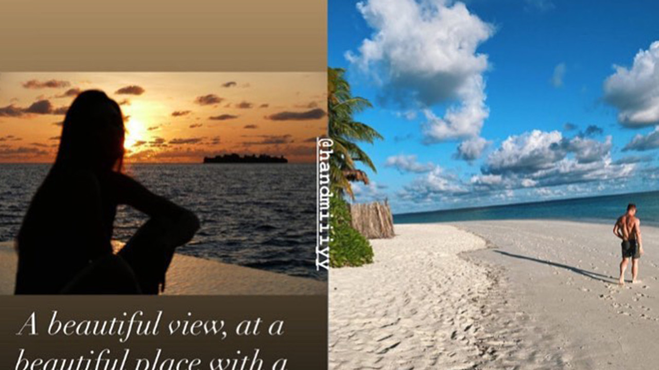 Hande Erçel ile Kerem Bürsin aşkı Maldivler'de zirvede