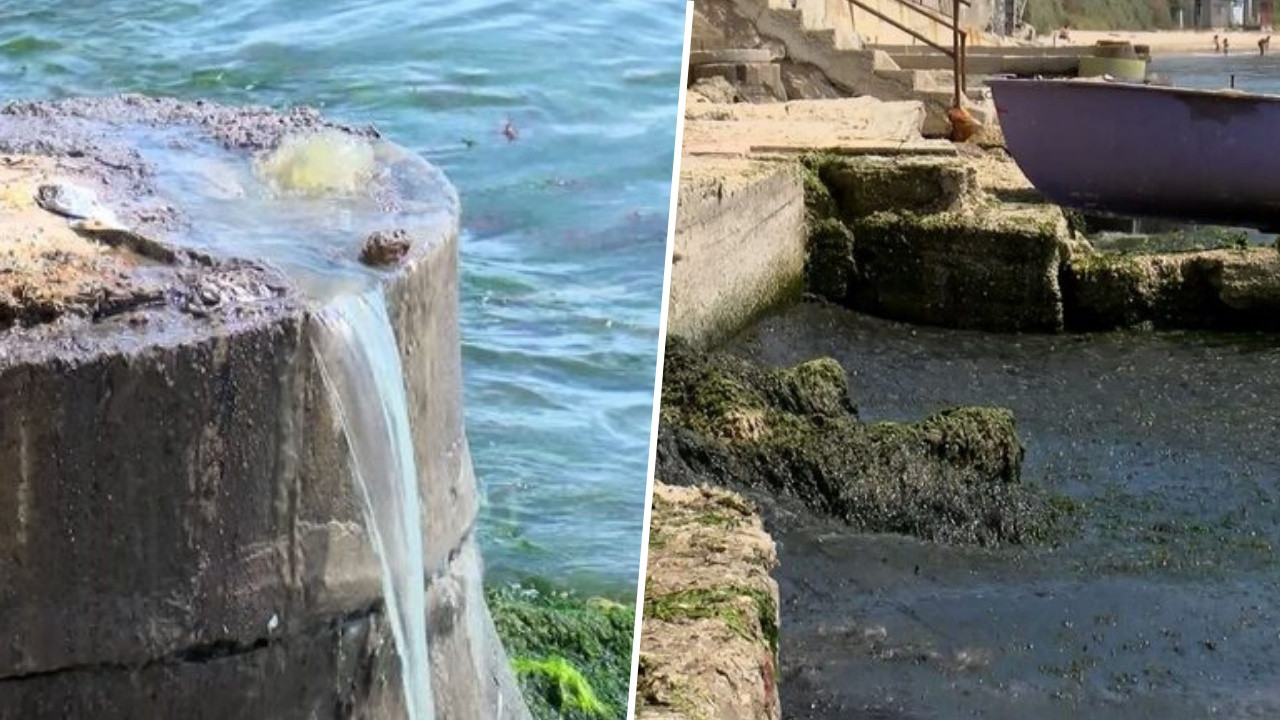 Silivri'de vatandaşı bezdiren olay! Kanalizasyon suyu denize aktı...