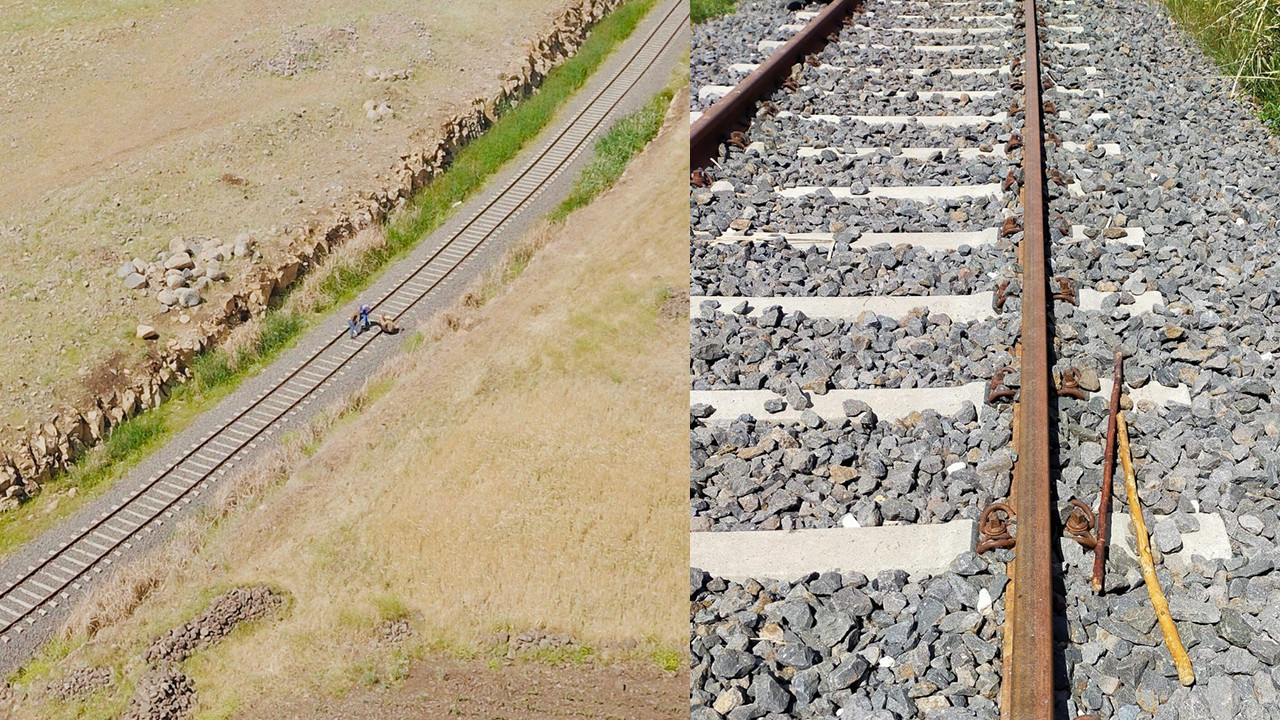 Diyarbakır'da tren raylarının demir aksamı çalındı