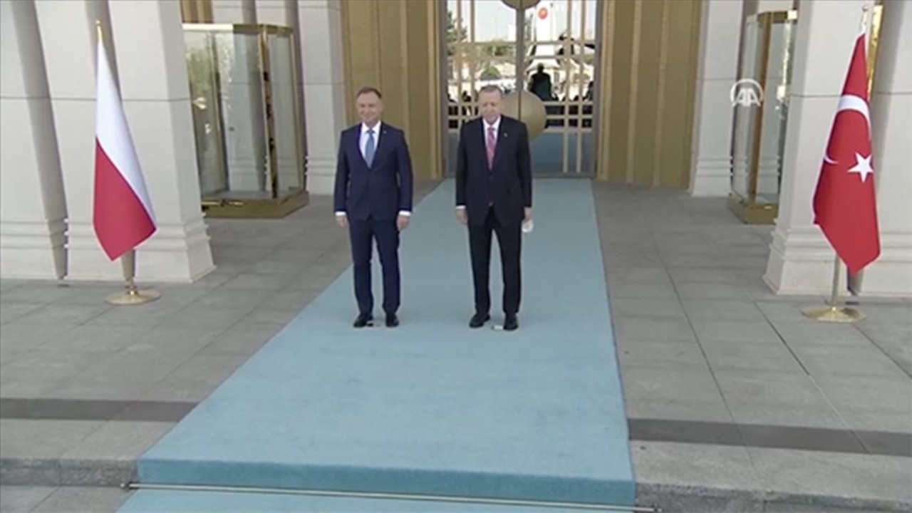 Cumhurbaşkanı Erdoğan Beştepe'de Polonya Cumhurbaşkanı'nı kabul etti