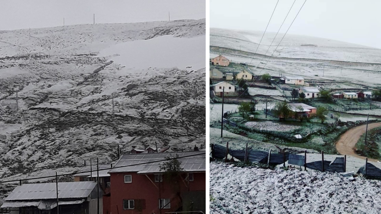 Karadeniz'e haziranda kar sürprizi