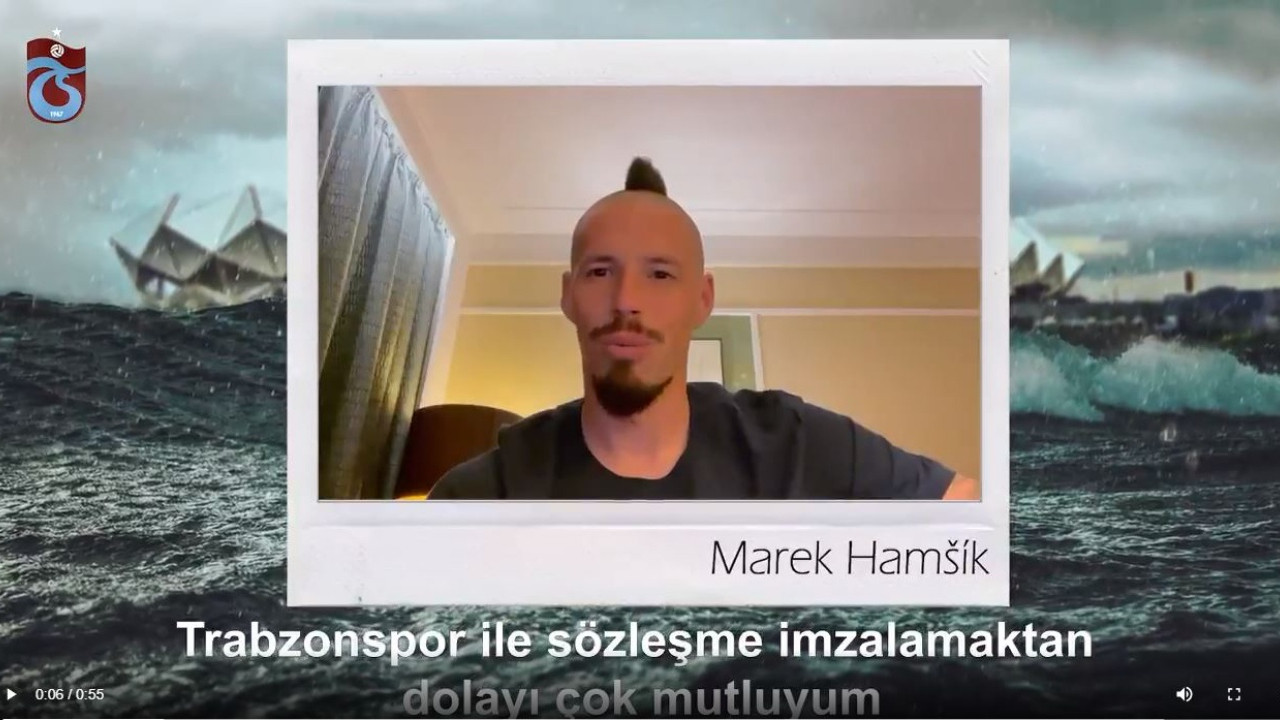 Marek Hamsik'ten Trabzonspor taraftarına videolu mesaj