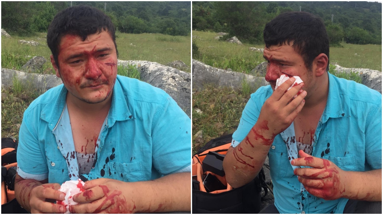 İYİ Parti'li Lütfü Türkkan'ın çalışanlarından muhabire saldırı