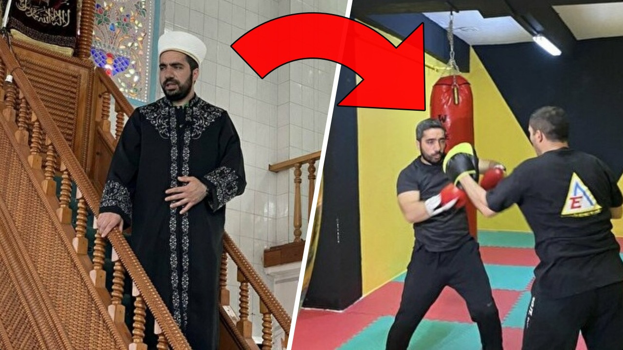 Türkiye bu imamı konuşuyor: Üst katta imam, alt katta boks antrenörü!