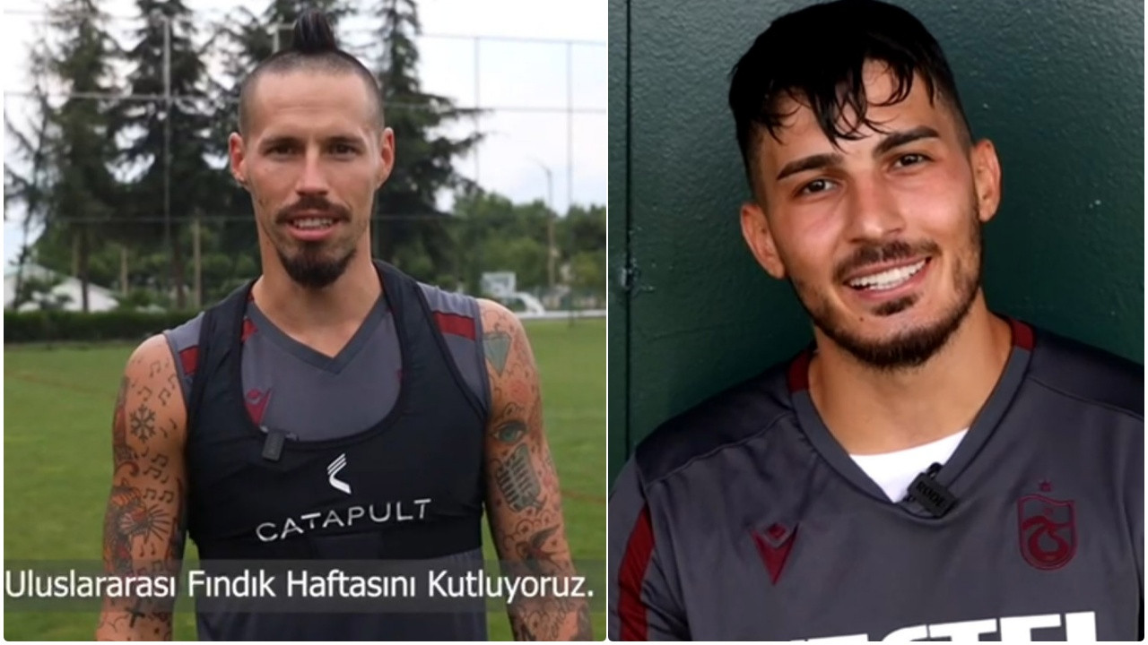 Dünya Fındık Haftası'na Trabzonsporlu futbolculardan videolu destek