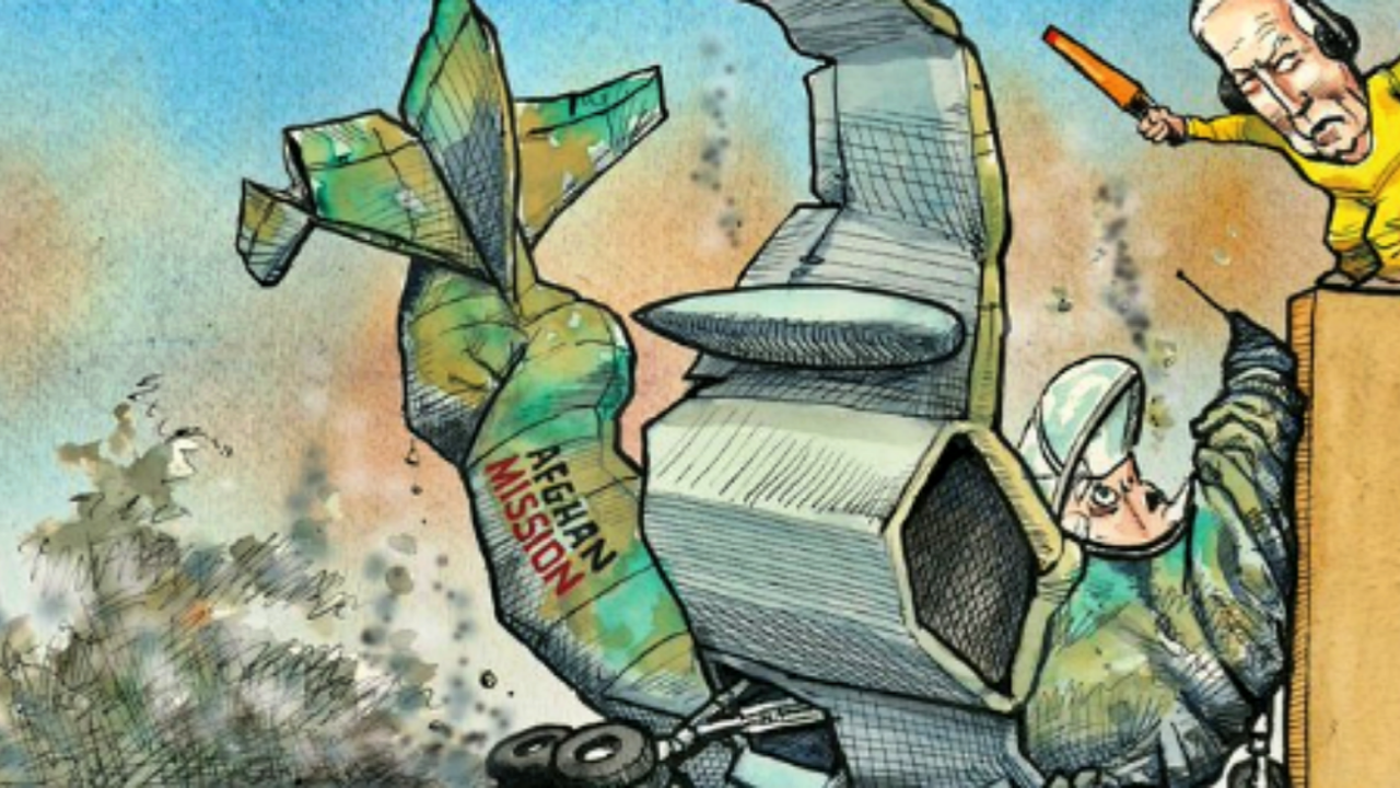 The Economist, Biden'ın 'başarılı' Afganistan tahliyesini resmetti!