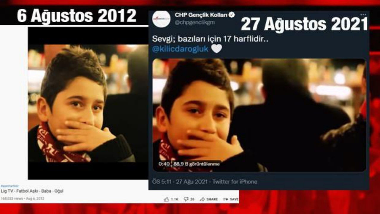 CHP'nin ajansından bir skandal daha: "Sevgi; bazıları için 17 harflidir.." videosu çalıntı çıktı!