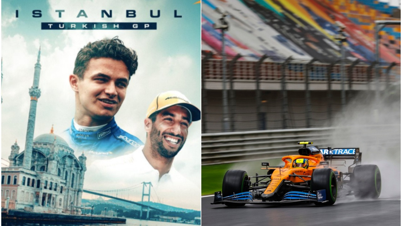 McLaren pilotları Lando Norris ve Daniel Ricciardo, İstanbul Grand Prix'sini iple çekiyor