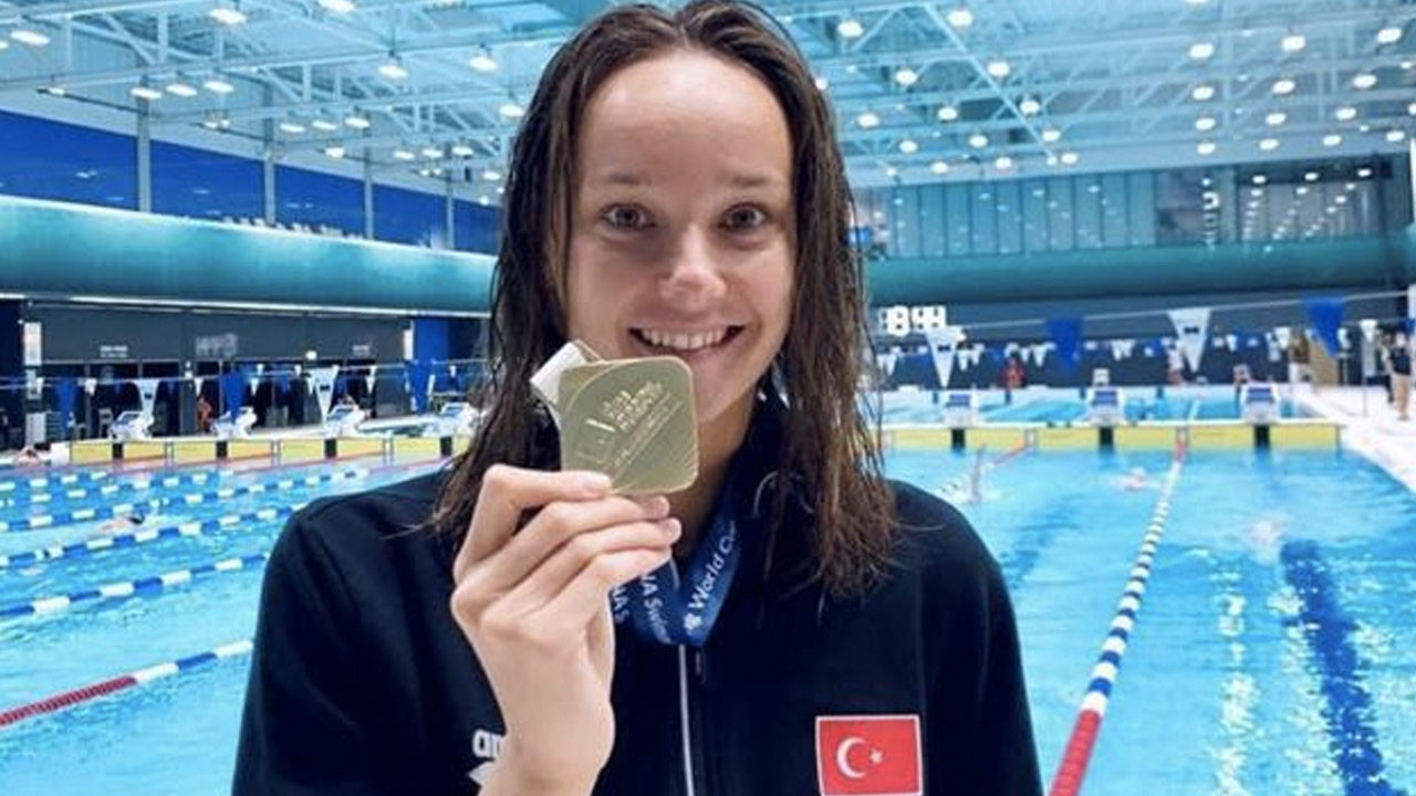 Milli yüzücüden tarihi başarı: Dünya Kupası'nda altın madalya kazandı