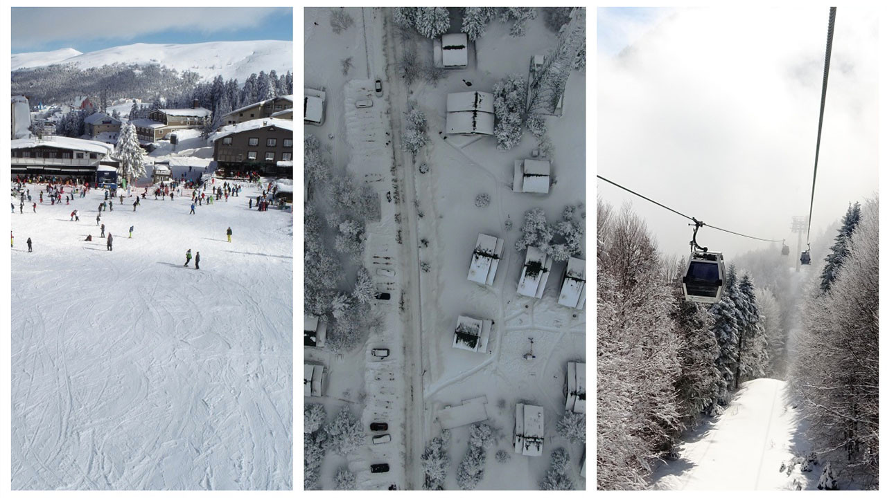 'Beyaz cennet' Uludağ'da kayak sezonu öncesi hazırlıklar başladı