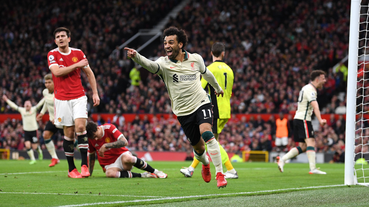 Liverpool deplasmanda Manchester United'a 5 çekti... Mohamed Salah'tan hat-trick
