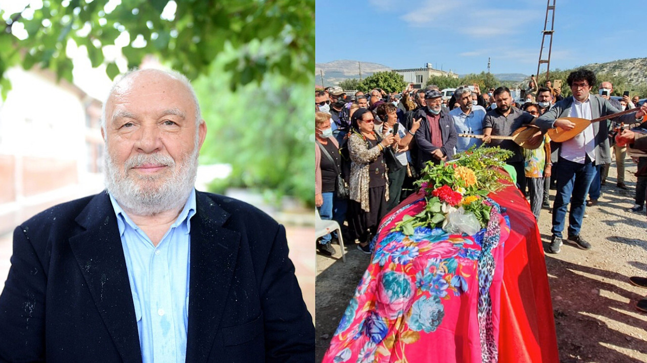 Usta sanatçı Musa Eroğlu 55 yıllık eşini son yolculuğuna uğurladı