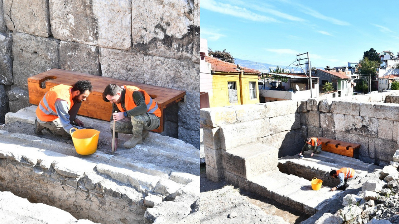 İzmir Smyrna Antik Tiyatrosu'nda "sanatçı tuvaleti" (latrina) bulundu