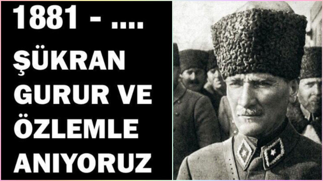 En güzel 10 Kasım resimli mesajları! 10 Kasım Atatürk'ü anma resimli kısa mesajlar!