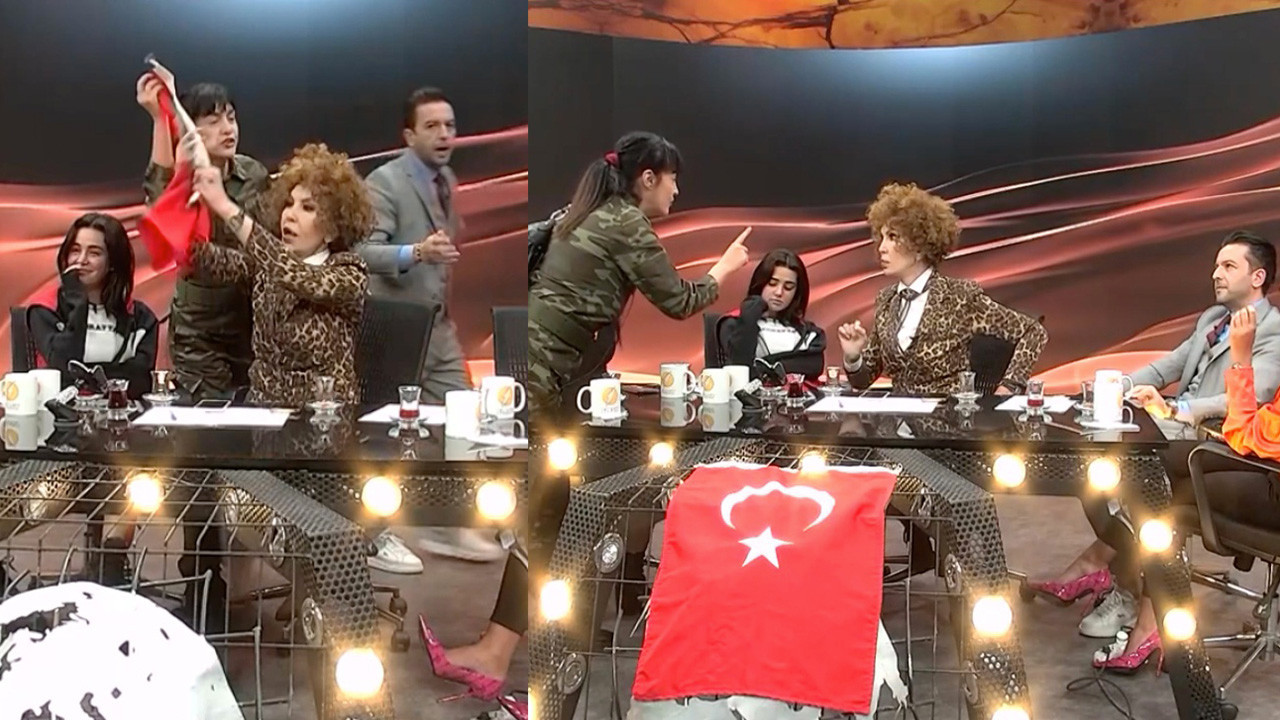 Flash TV'de Tuğba Ekinci ile Nihat Doğan arasında Türk-Kürt tartışması çıktı