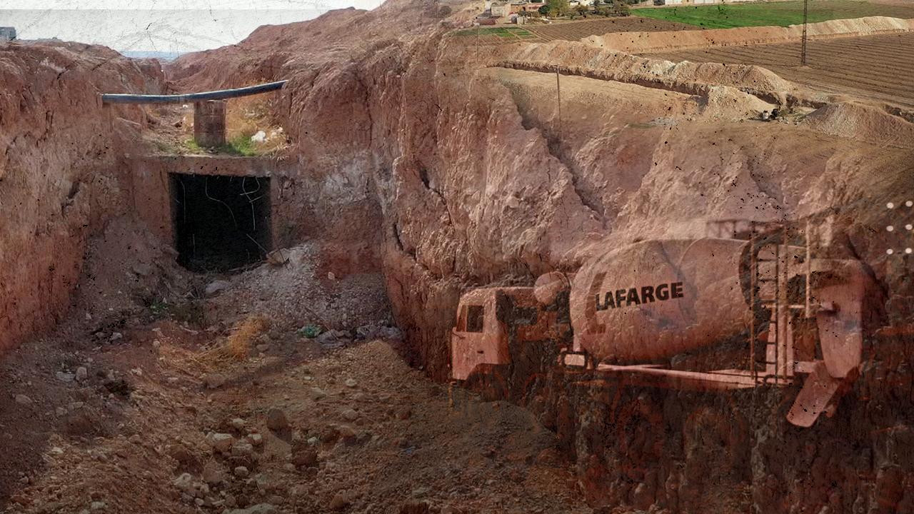 PKK/YPG'nin Lafarge yardımıyla inşa ettiği terör tünelleri görüntülendi