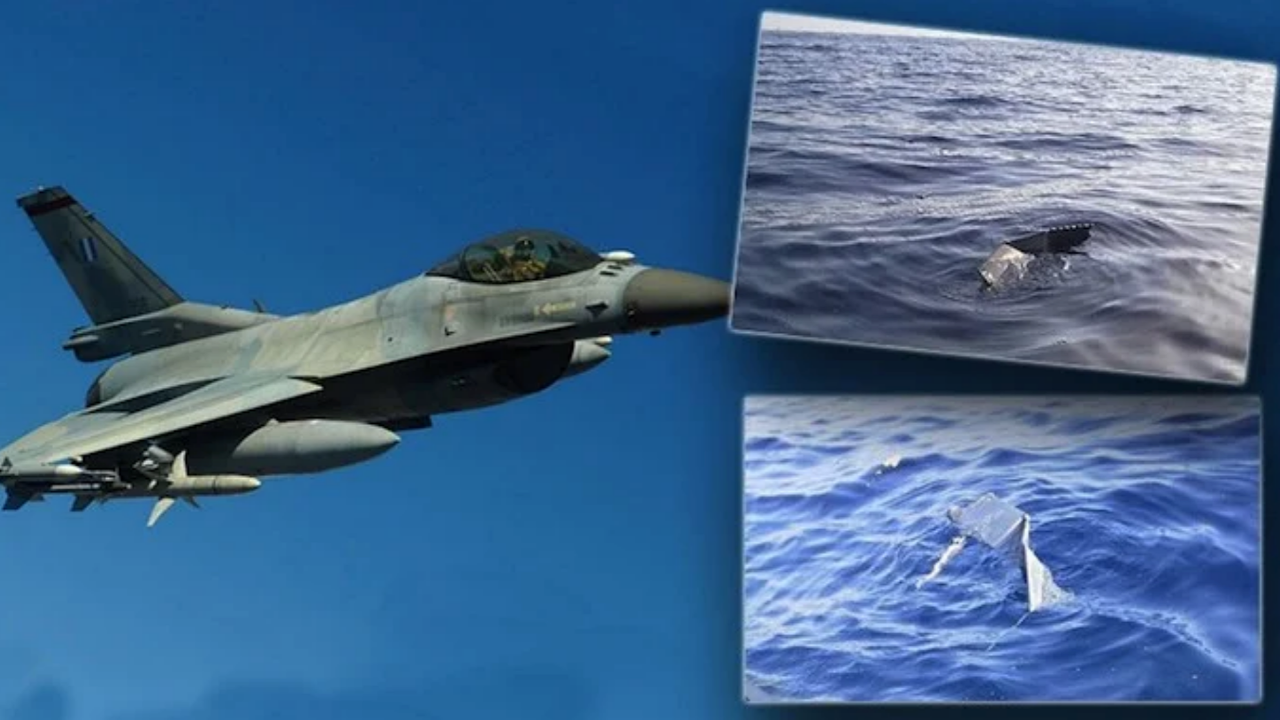 Yunanistan'a ait bir F-16 Blok 52+ tipi savaş uçağı düştü!