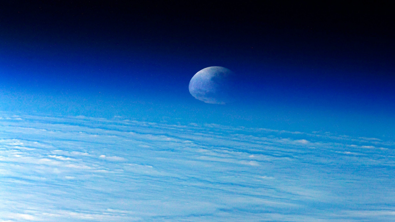 Ay tutulması, Uluslararası Uzay İstasyonu'ndan böyle görünüyor!